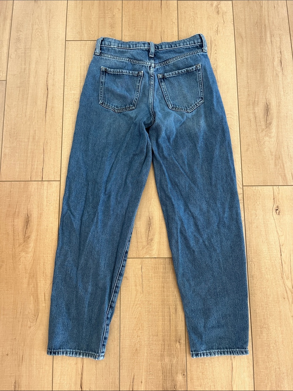 Banana Republic Medium Blue High-Rise Barrel Fit Jeans - Picture 3 of 4